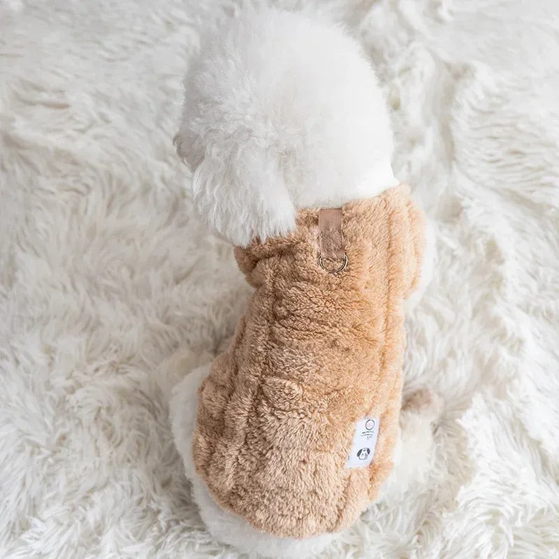 Fleece-Pullover Karamell