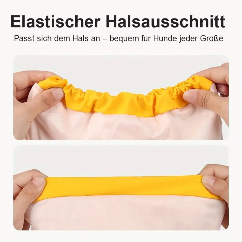 Elastischer Halsausschnitt des Hunde-Regenmantels